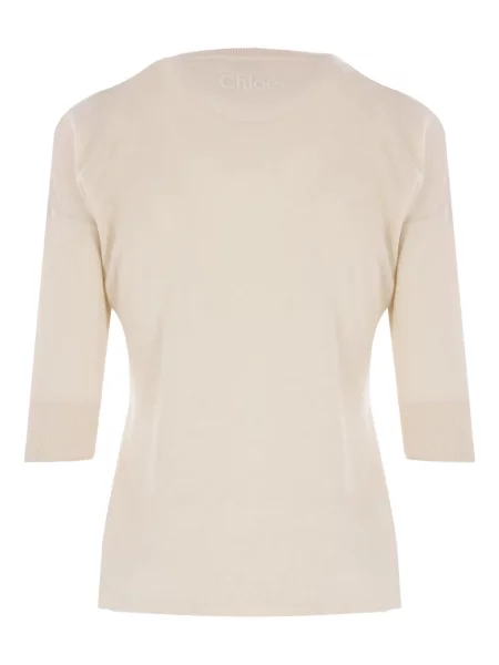Top Chloé cu guler henley