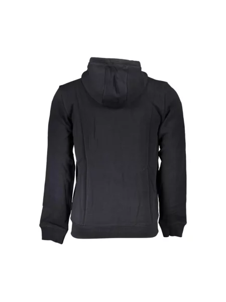 Bluza z kapturem Napapijri z kapturem elegancka czarna