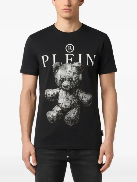 Αρκουδάκι μπλούζα Philipp Plein από ζέρσεϋ πέτρες μαύρο