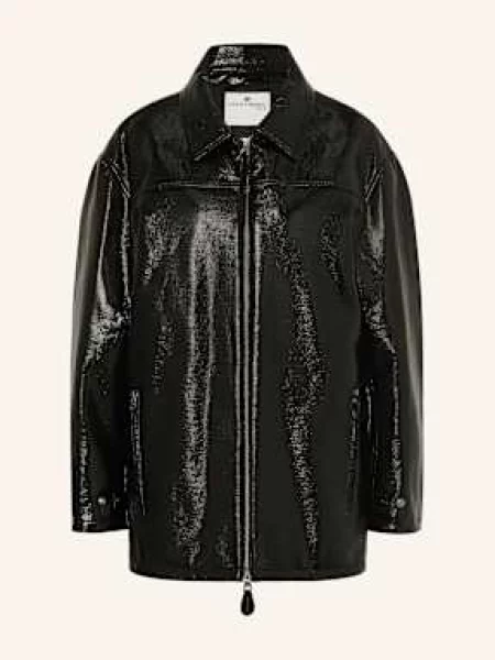 Courrèges Kurtka Z Imitacji Skóry schwarz czarna