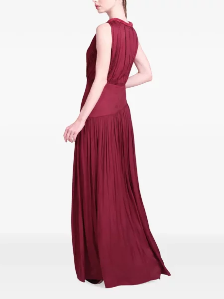 Rochie maxi Baruni cu mărgele roșu