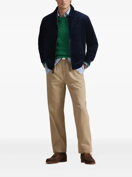 Ριγέ polo Polo Ralph Lauren με κουκούλα με αυτόγραφο λευκό