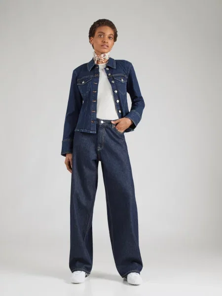 Calvin Klein Jeans Prechodná bunda CLASSIC námornícka modrá