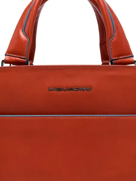 Кожена чанта за лаптоп Piquadro оранжево