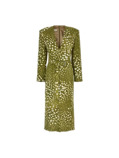 Sukienka Dries Van Noten zielona