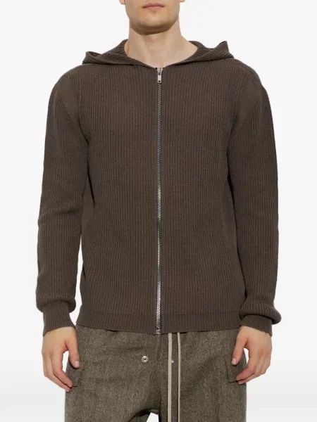 Cardigan Rick Owens de lână maro