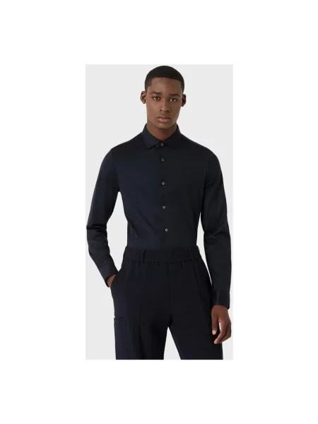 Koszula Emporio Armani niebieska