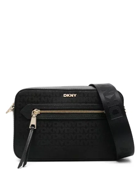 Geanta crossbody Dkny cu imagine negru