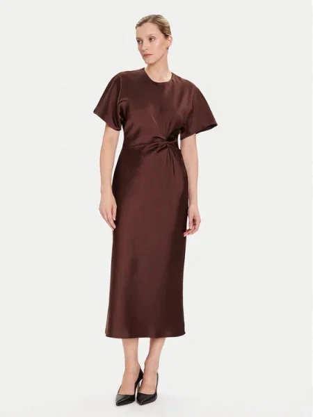 Rinascimento Rochie cocktail maro