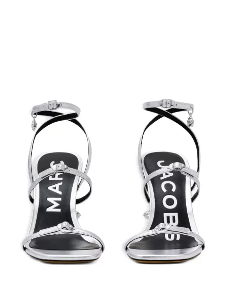 Pantofi cu toc Marc Jacobs argintiu