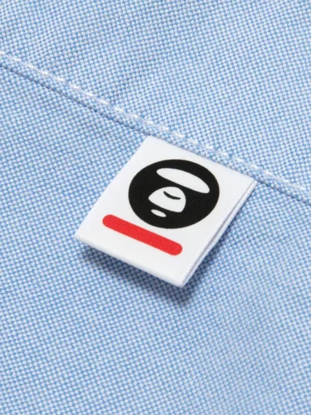 Cămașă Aape By A Bathing Ape cu autograf albastru