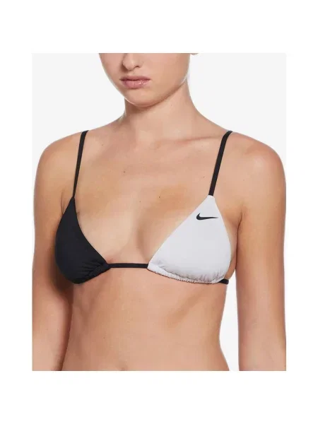 Bikini Nike Swim Icon Triangle Czarny XS biały
