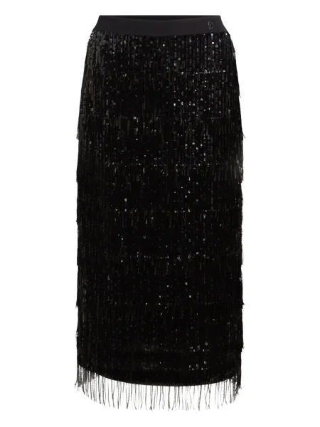 Fustă Karl Lagerfeld cu paiete negru
