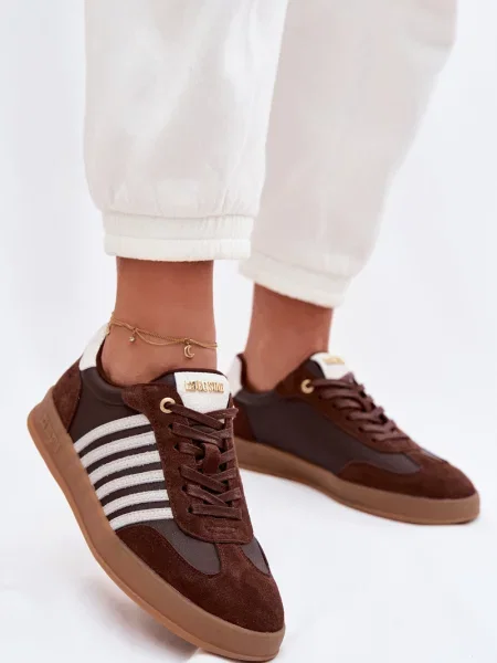 Teniși Big Star Shoes din piele maro