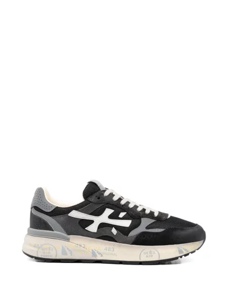 Sneakerși Premiata cu aplicații negru