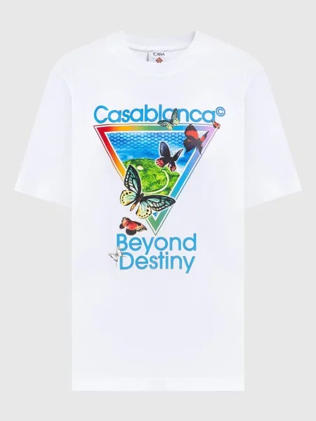 Футболка в принт Icon Beyond Destiny Casablanca біла