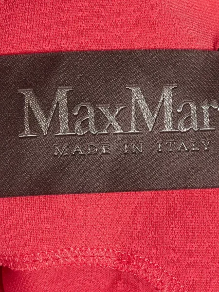 Rochie maxi Max Mara fără mâneci din crep roșu