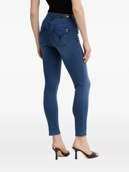 Skinny fit džínsy Patrizia Pepe modrá