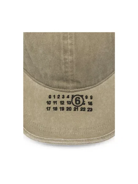 Czapka Mm6 Maison Margiela z logo beżowa