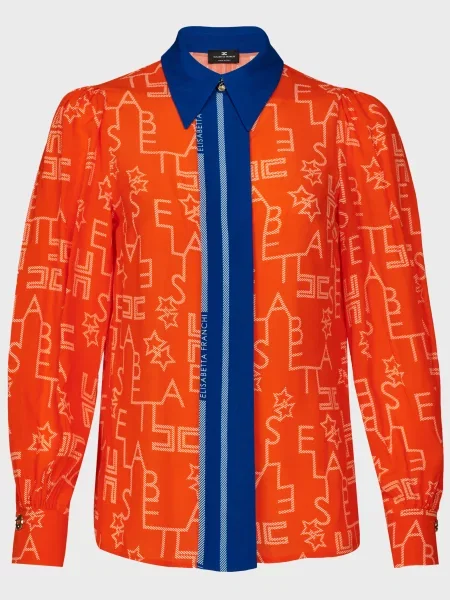 Блуза Elisabetta Franchi помаранчева