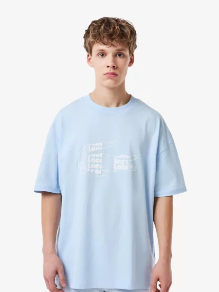 Футболка Lacoste блакитна