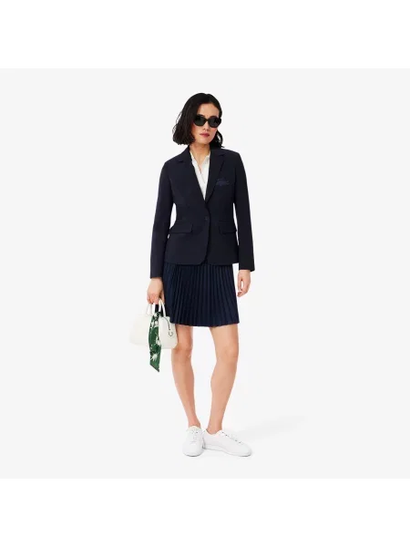 Lacoste Krótka Plisowana Spódnica niebieska