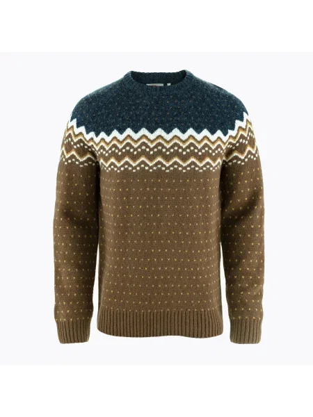 Pulover pentru femei Fjällräven Övik Knit Sweater dark oak/navy