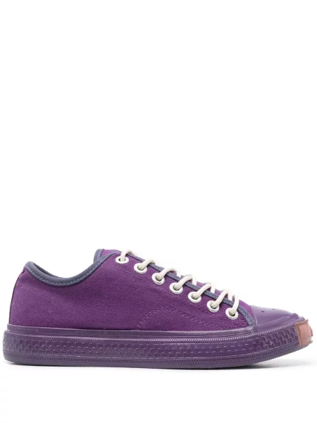 Sneakerși Acne Studios cu șireturi din dantelă violet
