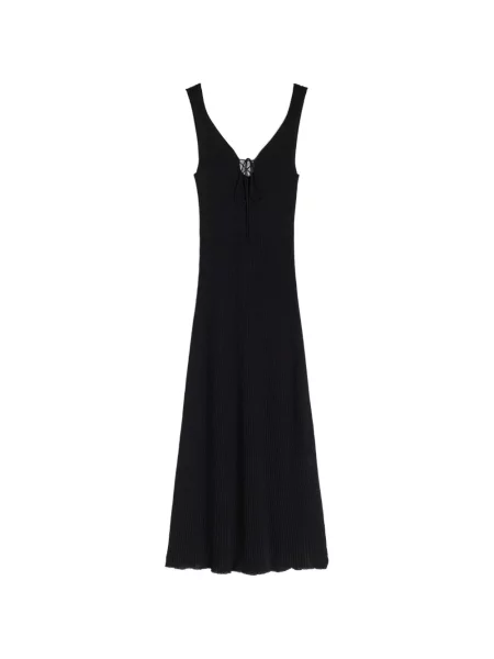 Rochie midi Maccapani cu legături negru