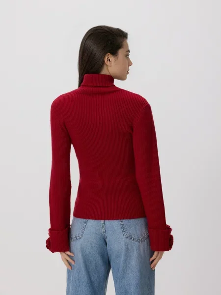 Reserved Водолазка з аплікацією червоний