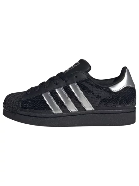 ADIDAS ORIGINALS Tenisice Superstar II / srebro crna