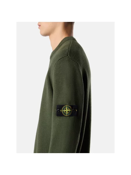 Sweter Stone Island z kamieniami zielony