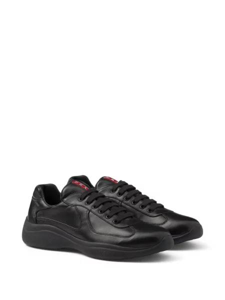 Sneakerși Prada din piele negru