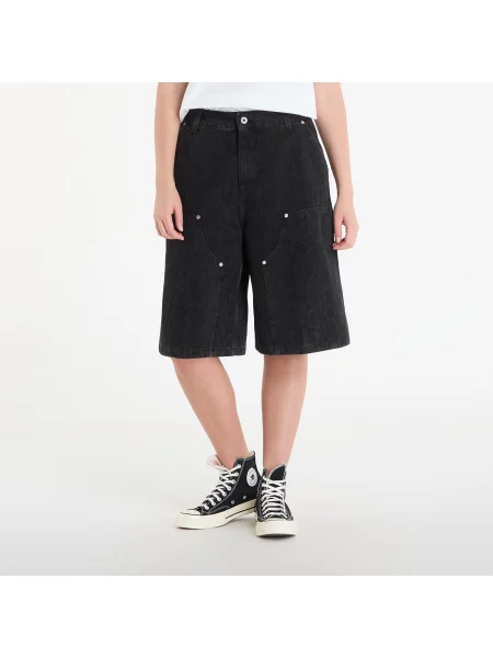 Šortky Carhartt Wip so vzorom hadej kože čierna