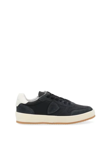 Sneakersy Philippe Model do tenisa zamszowe retro czarne