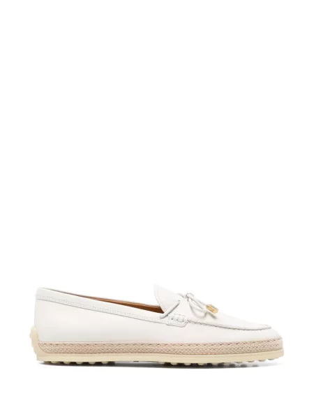 Pantofi loafer Tod's din piele alb