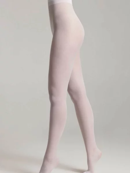 Капроновые колготки с шелковистым эффектом 40 den білі