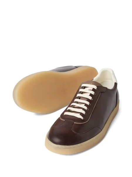 Sneakerși Brunello Cucinelli din piele maro