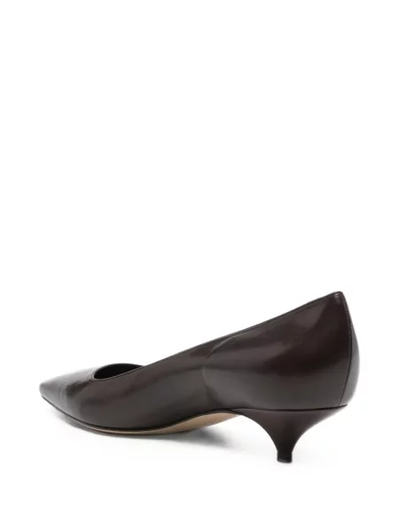 Pantofi cu toc The Row din piele maro