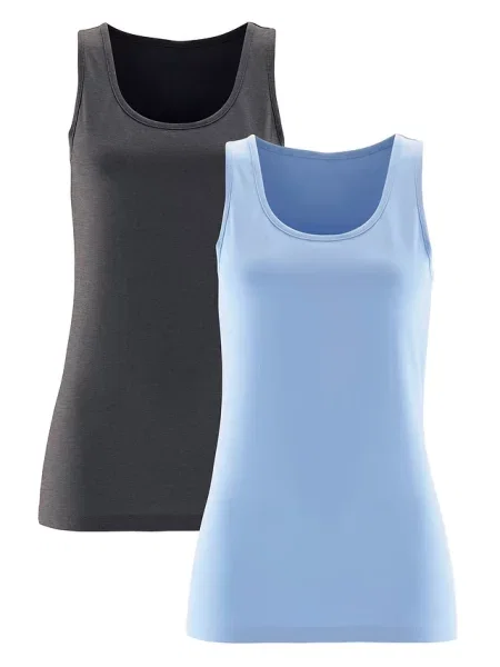 Top Bonprix niebieski