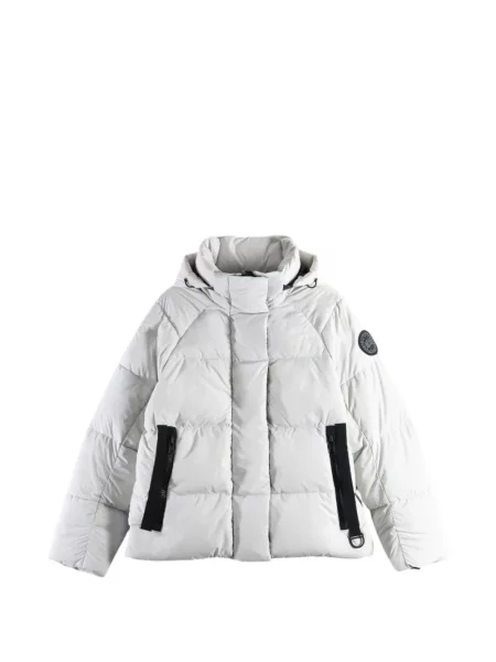 Geacă cu puf Canada Goose cu glugă gri