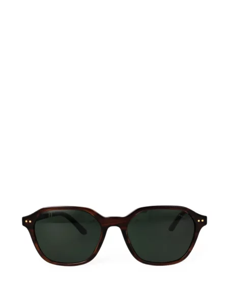 Ochelari de soare Polo Ralph Lauren Eyewear cu imprimeu geometric maro