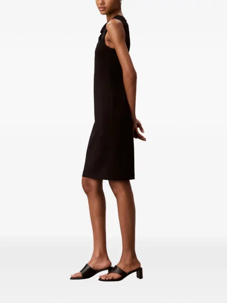 Rochie mini Calvin Klein fără mâneci negru