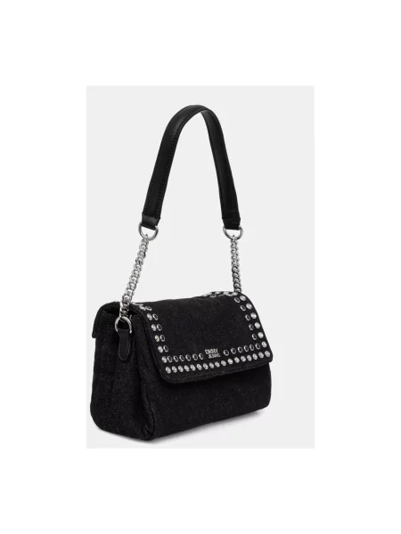 DKNY torebka jeansowa MILLA czarna