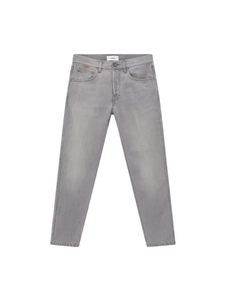Jeansy straight leg Lardini szare