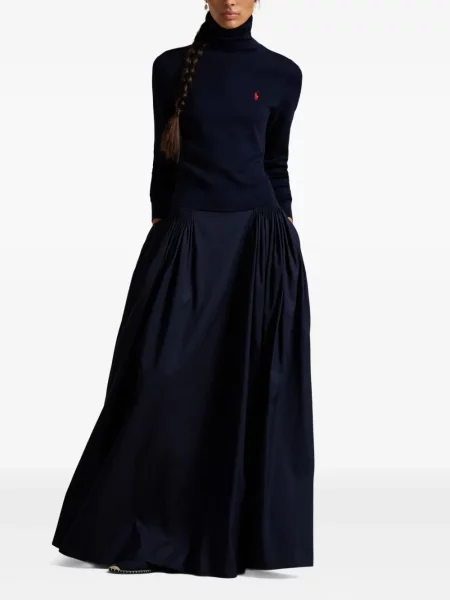 Căciulă Polo Ralph Lauren cu broderie tricotate de costum albastru