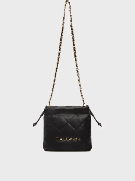 Шкіряна сумка Baldinini чорна