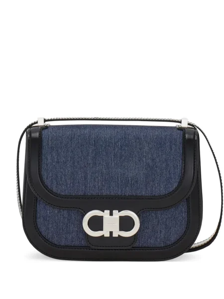 Crossbody torbica Ferragamo plava