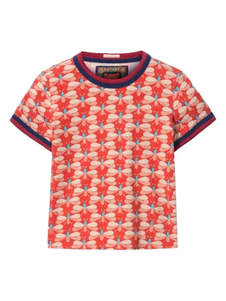 Tricou La Doublej cu imagine portocaliu