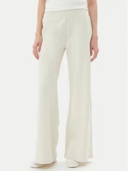 Emporio Armani Spodnie dresowe Wide Leg beżowy